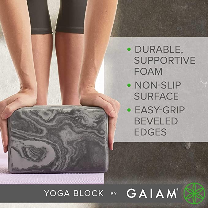 Gaiam Essentials Yoga Block (Set of 2) - Supportive Latex-Free EVA